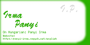 irma panyi business card